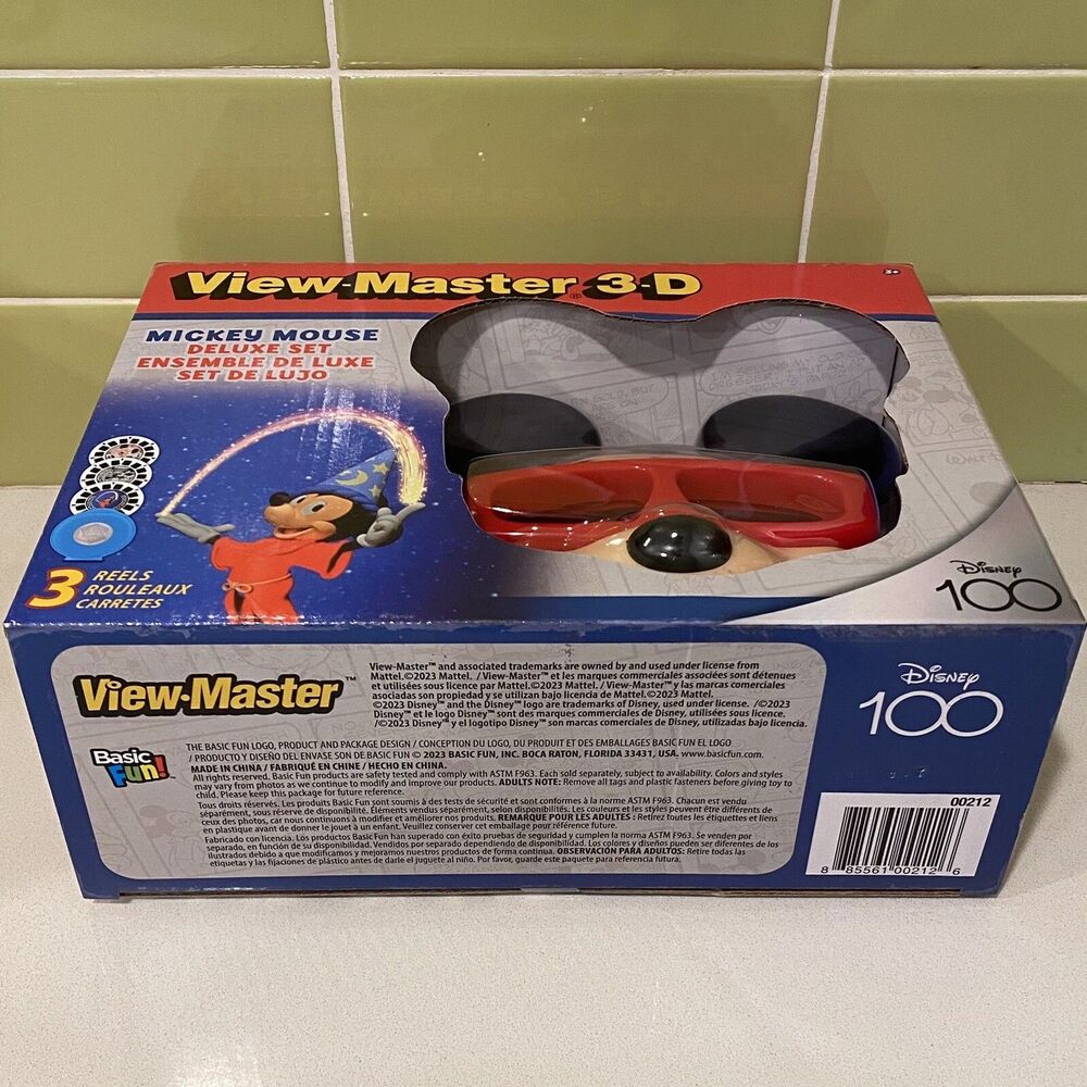 Disney 100 Years “Mickey Mouse” View-Master Deluxe Set – 3 Reels + Case - Picture 5 of 5